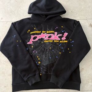 Black and pink spider hoodie